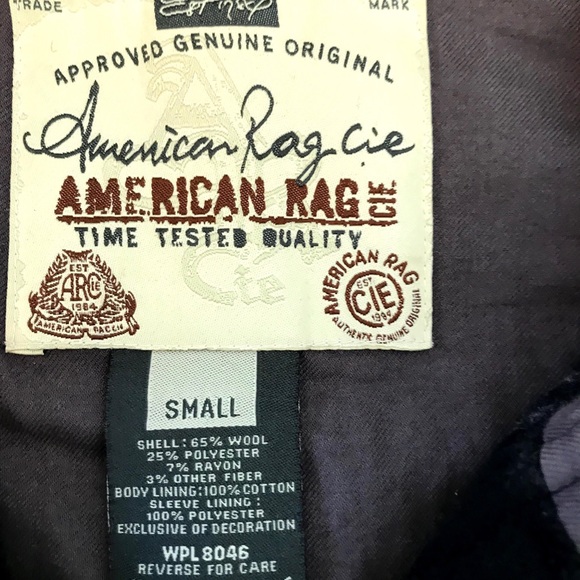 🍁Warm wool blend plaid hooded bomber jacket with zipper and snaps 🍁 - Picture 3 of 4